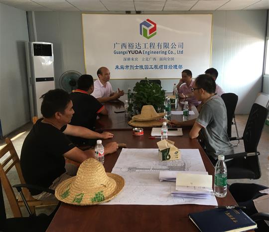 攻坚克难抓进度 一线视察解难题                  —安博中国领导带队赴施工现场指导工作​